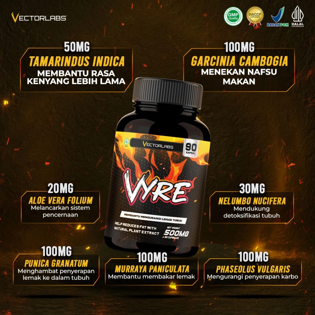 Vyre Fat Burner 30 Caps/500mg View