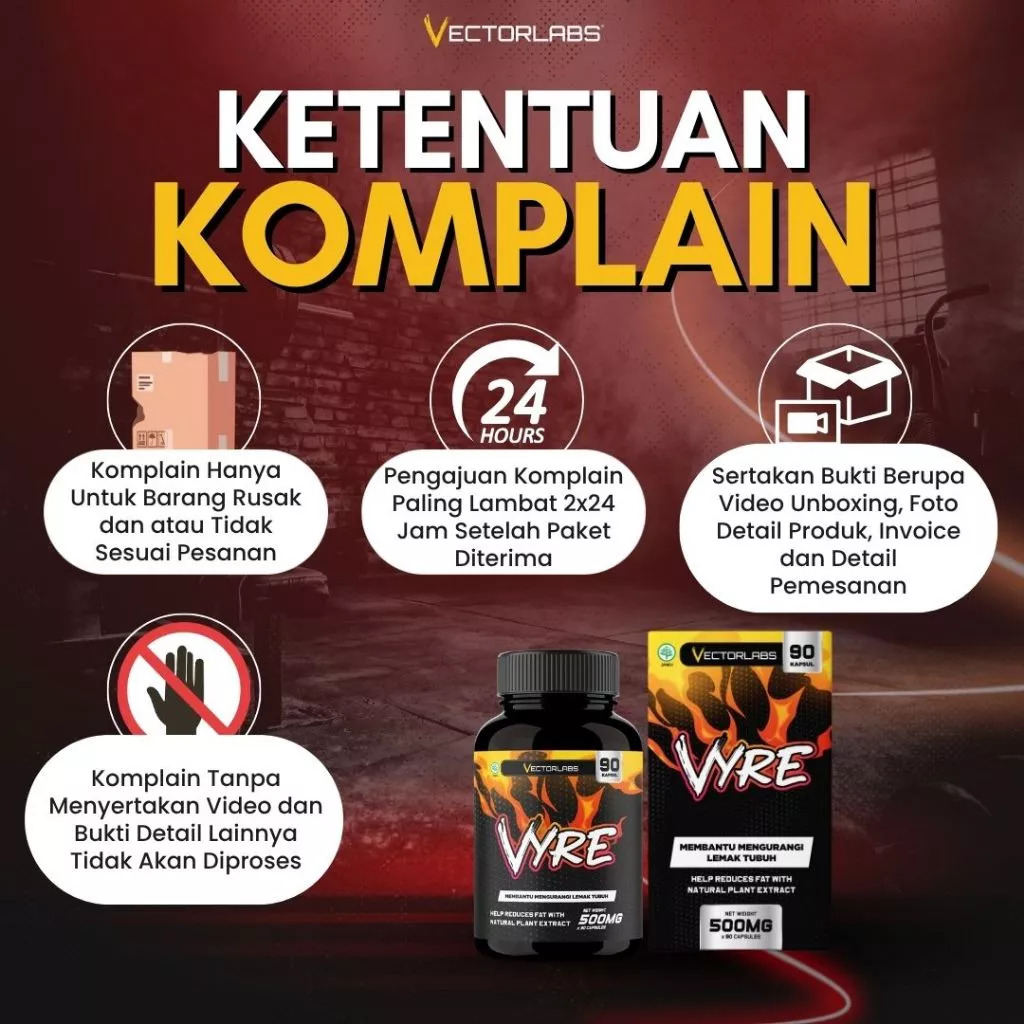 Vyre Fat Burner 30 Caps/500mg View